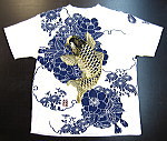 和柄半袖Ｔシャツ　絡繰魂